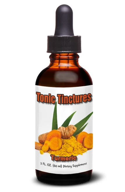 Tonic Tinctures Turmeric Liquid Extract Bottle