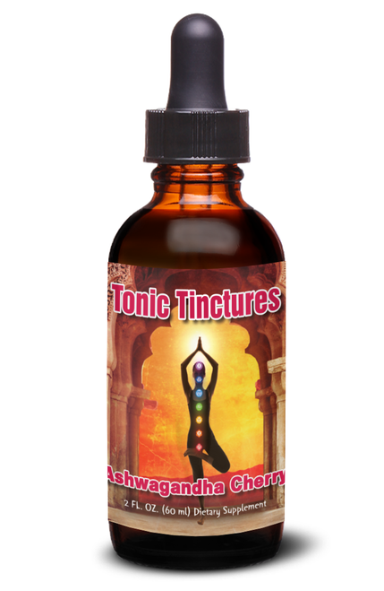 Tonic Tinctures Ashwagandha Cherry Liquid Extract Bottle
