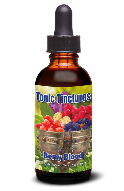 Tonic Tinctures Berry Blood Liquid Extract Bottle