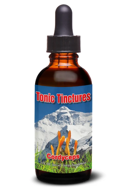 Tonic Tinctures Cordyceps Liquid Extract Bottle