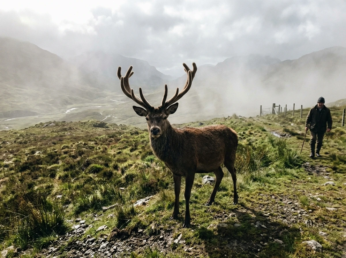 Deer Antler Velvet on a stag