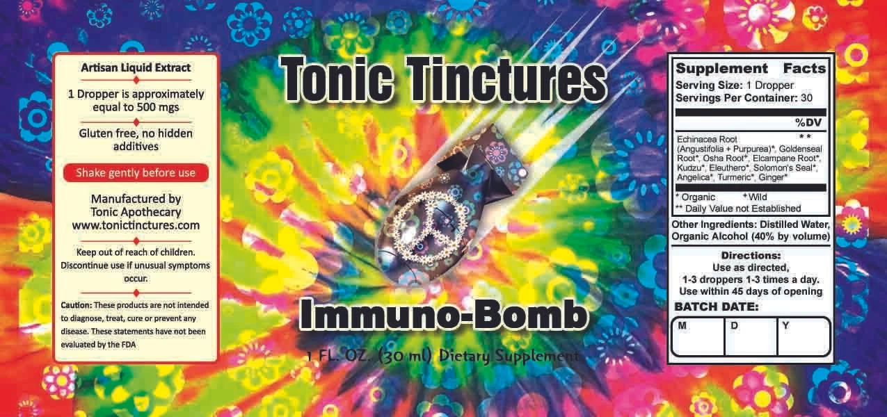 Immuno Bomb Supplement Facts Label