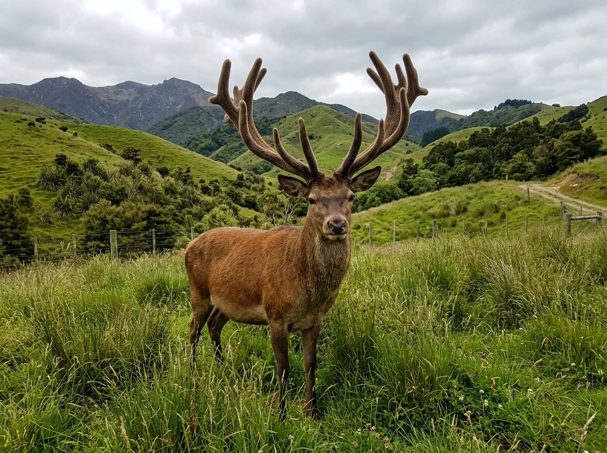 Deer Antler Velvet on a stag