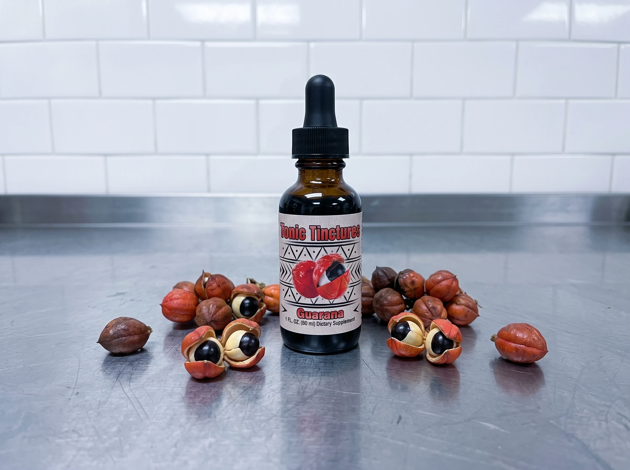Guarana formulation with raw ingredients