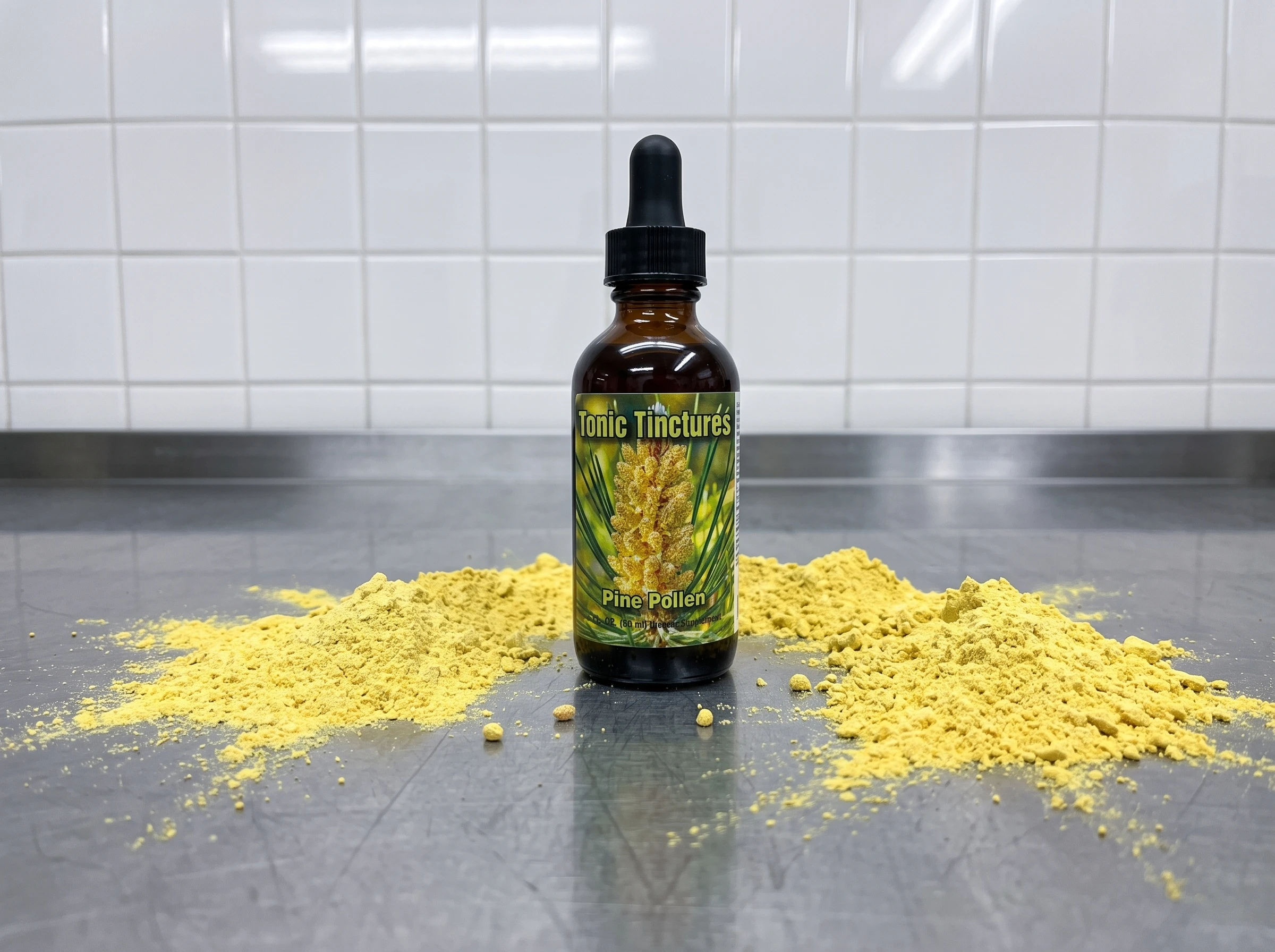 Pine Pollen formulation with raw ingredient