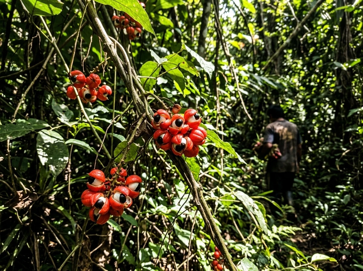 Guarana vines in natural environment