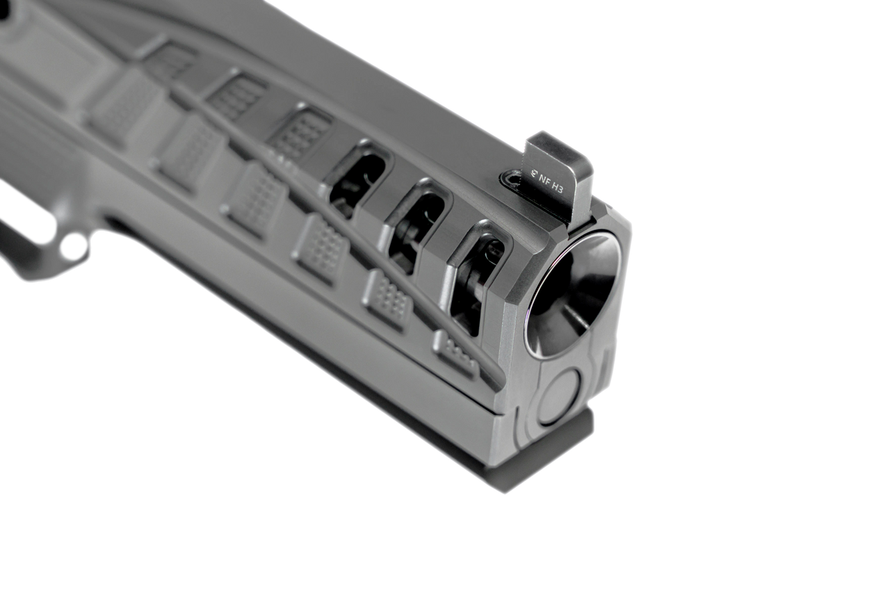 The Torch V6 ported barrel detail