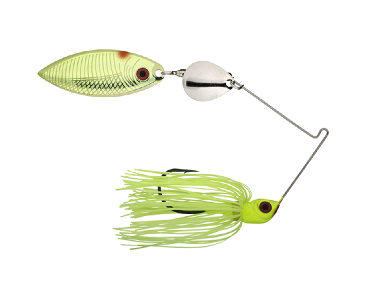 Strike King Hack Attack Heavy Cover Spinnerbait 3/4 oz Chartreuse White