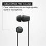 Sony WI-C100 Wireless in-Ear Bluetooth Headphones with Built-in Microphone,Black