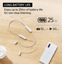 Sony WI-C100 Wireless in-Ear Bluetooth Headphones with Built-in Microphone,Black