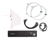 RF Venue 5 Channel Wireless Mic Pack, DFIN Wall-Mount Antenna, White