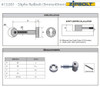 Zipbolt 13.810 Slipfix Railbolt, Connects Handrail to Newel Post, 1 Pack