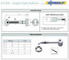 Zipbolt Angled Slipfix Railbolts - Connect Angled Handrail to Newel, 5 Packs