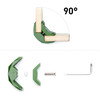 90-Degree Playwood Connector for Tool-Free Furniture Assembly - Light Green