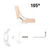 105-Degree Playwood Connector for Tool- Free Furniture Assembly - White