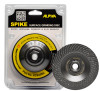 ALPHA SPIKE DISC 4-1/2" Dia x 5/8"-11 Arbor Grit #50 Removes Epoxy Urethane VCS455H ALPHA SPIKE DISC 4-1/2" Dia x 5/8"-11 Arbor Grit #50 Removes Epoxy Urethane VCS455H