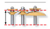 Sommerfeld 6 Piece Cove Cabinetmaking Set with New Patented Chip-Free Roundover Rail & Stile, 1/2-Inch Shank