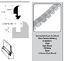 Sommerfeld's Clear Rubber Glass Retainer for cabinet door glass     500 foot roll