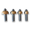 Sommerfeld 4-Pc Cove Router Bit Woodworking Tool Set