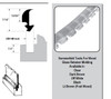 Sommerfeld's Black Vinyl Glass Retainer Molding For Securing Glass in your Cabinet Doors and other applications