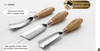 STRYI 3 piece Heavy-duty Forged Steel chisel tool set for Sculpture and Woodworking