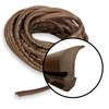 Sommerfeld's 50 Feet of Light Brown Rubber Glass Retainer for Woodworking Glass panel Doors on Cabinets