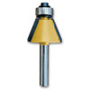 Sommerfeld Chamfer Router Bit Tool w/Bearing 22.5CA,1CD,21/32CL,2-1/4OL,1/4SH