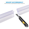 Viking Bath Ultra Clear Frameless Shower Door bottom seal for 3/8 inch thick glass  39 in length 5 pack  Keep water in the shower area