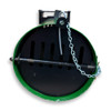 USED 6 in dia Ztraps 7197 solid Aluminum Live No Stink Skunk Trap Cat Opossum Rabbit *READ*