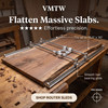 Natural Edge Slab Flattening Router Sled kit. Mill end grain cutting boards-wood slabs and epoxy pours with your router and the VMTW rail jig 30*48 nominal size for a slab up to 35.5*30
