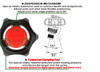 Ergonomic Ratchet On/Off Large Palm Hex Head Tool driver for tight spaces