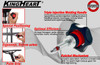 Ergonomic Ratchet On/Off Large Palm Hex Head Tool driver for tight spaces