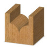 Whiteside 1572 Point Cut Roundover Router Bit - 1/4"SH, 1/4"R, 1/2"CD, 1/2"CL