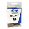 Kreg P-WAL Walnut Plugs for Pockets (50-Pack)