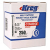 Kreg SML-C250B-250 Blue-Kote Weather Resistant Pocket Hole Screws - 2 1/2", #...