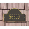 Whitehall Arch Marker Standard Wall One Line Address Plaque - Customize