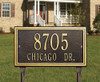 Whitehall 'Double Line', Two Line Standard Address Lawn Plaque. Customize!