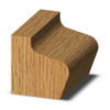 Whiteside 6015 Door Edge Router Bit - Finger Pull Style for Woodworking - 1/2"SH, 1-1/8"CL, 1-3/8"LD