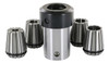Beall Tool 1 in x 8 tpi Collet Chuck with Nut, Spanner Set & 5 ER-32 Collets