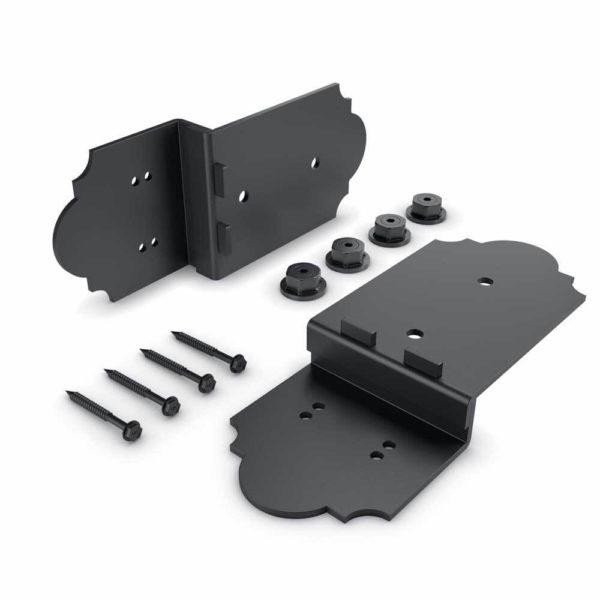 OZCO Ornamental Wood Ties 8" Post To Beam Bolt Inline in Laredo Sunset