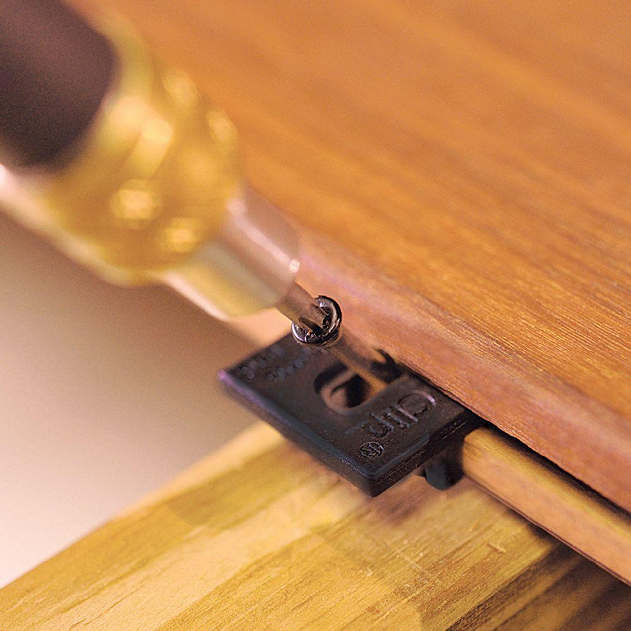 DeckWise Extreme4 Ipe Clip Black BiscuitStyle Hidden Deck Fastener Kit Hardwoods