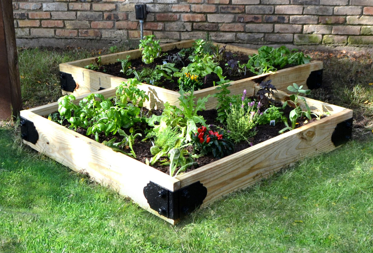 OZCO Raised Bed Garden Hardware kit  Great for growing flowers herbs  vegetables