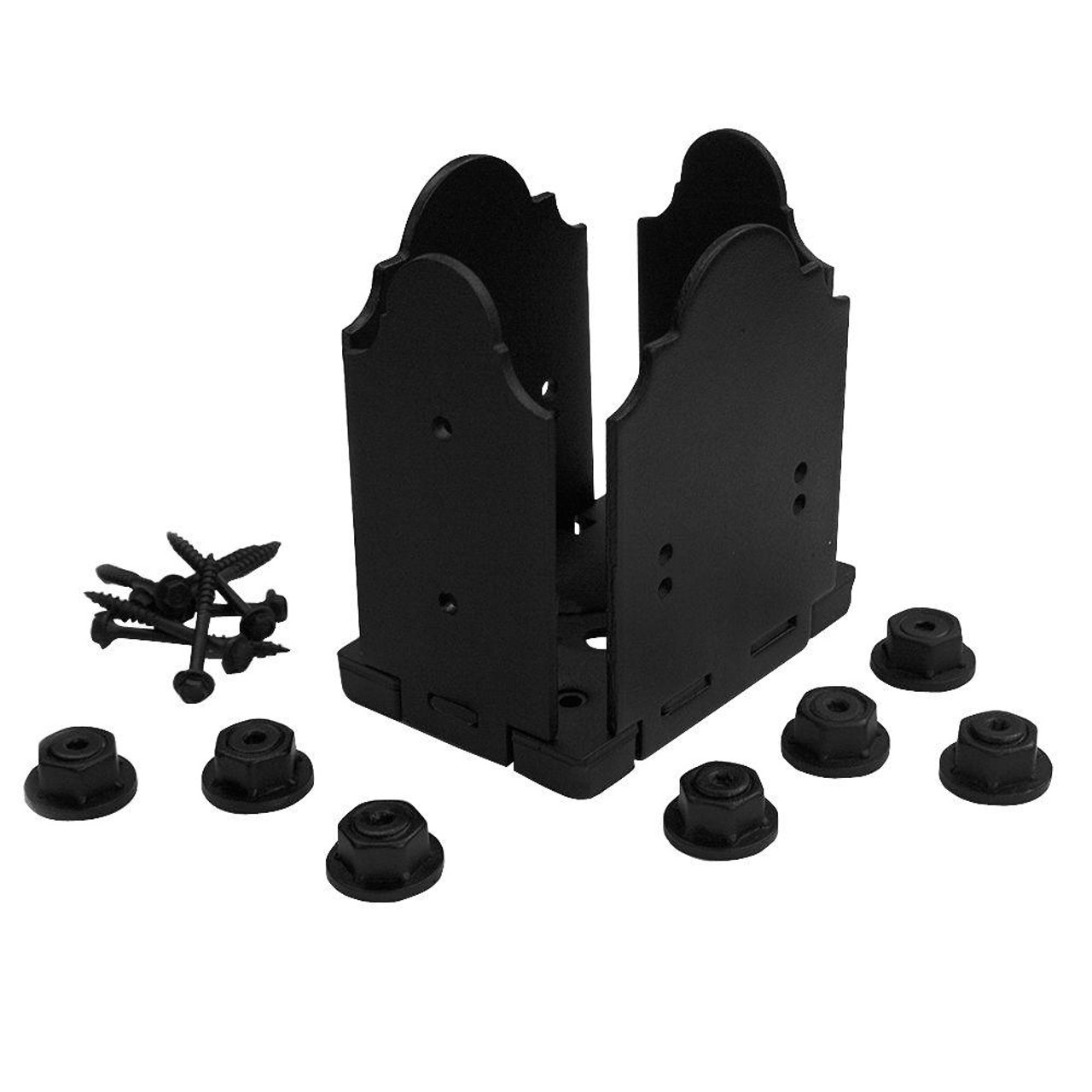 OZCO 4''x6'' Laredo Sunset Post Base Kit Hardware / Ornamental Wood Ties