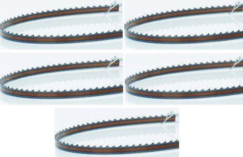 Timber Wolf 115" x 1/2'' x 3TPI x .025 Silicon Steel Bandsaw Blades, 5PACK VMTW, L.L.C.