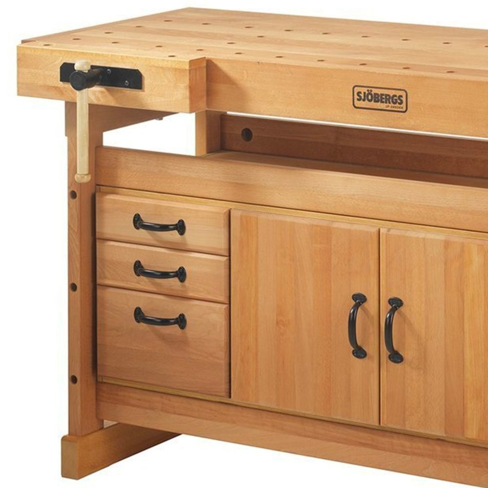 Sjobergs Scandi Plus 1425 Wood Workbench + SM03 Cabinet Combo