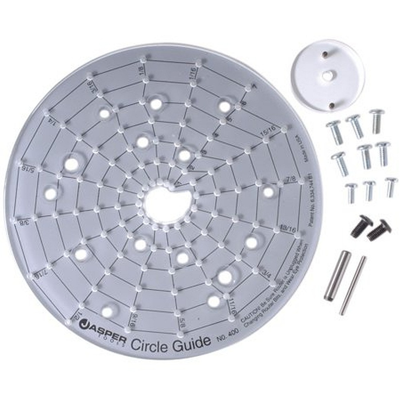 Jasper 400-PRO Plunge Router Circle Cutting Guide and 1/4" Router Bit Combo