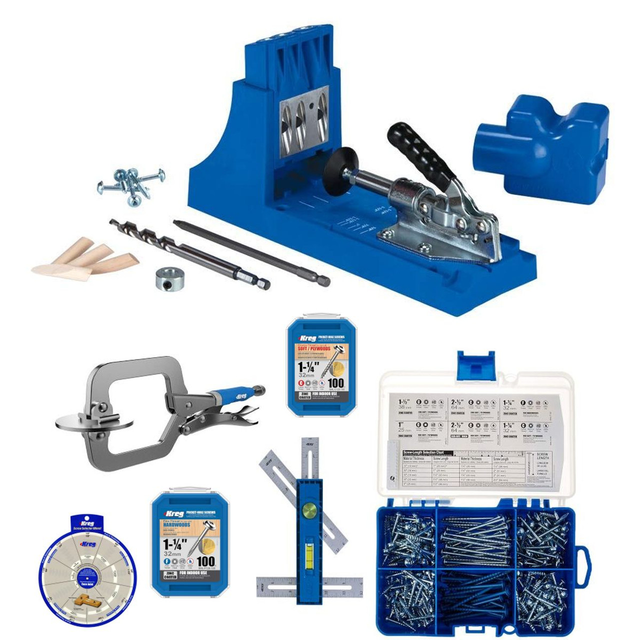 Pocket hole 2024 jig setting chart