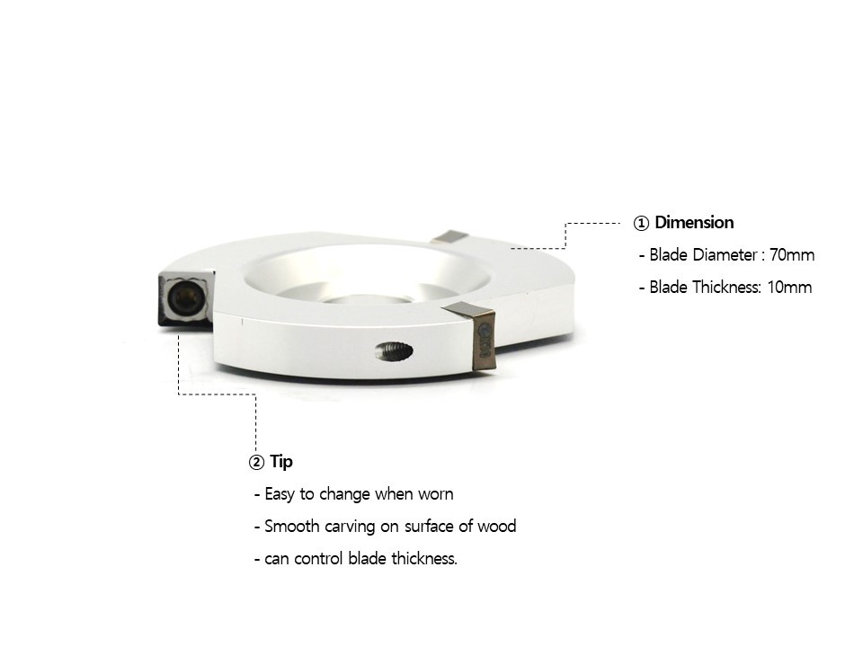 Manpa Quadrangle 3" Diameter  Power carving cutter for MULTI CUTTER or Grinder