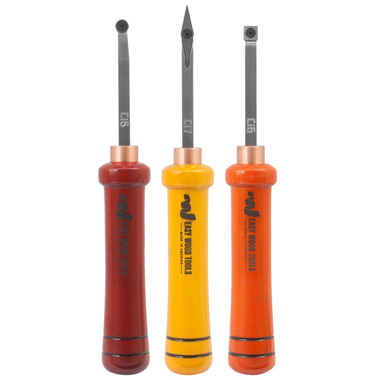 Easy Wood Tools 3 Piece Carbide Micro Turning Set + Bonus Rougher Carbide Cutter