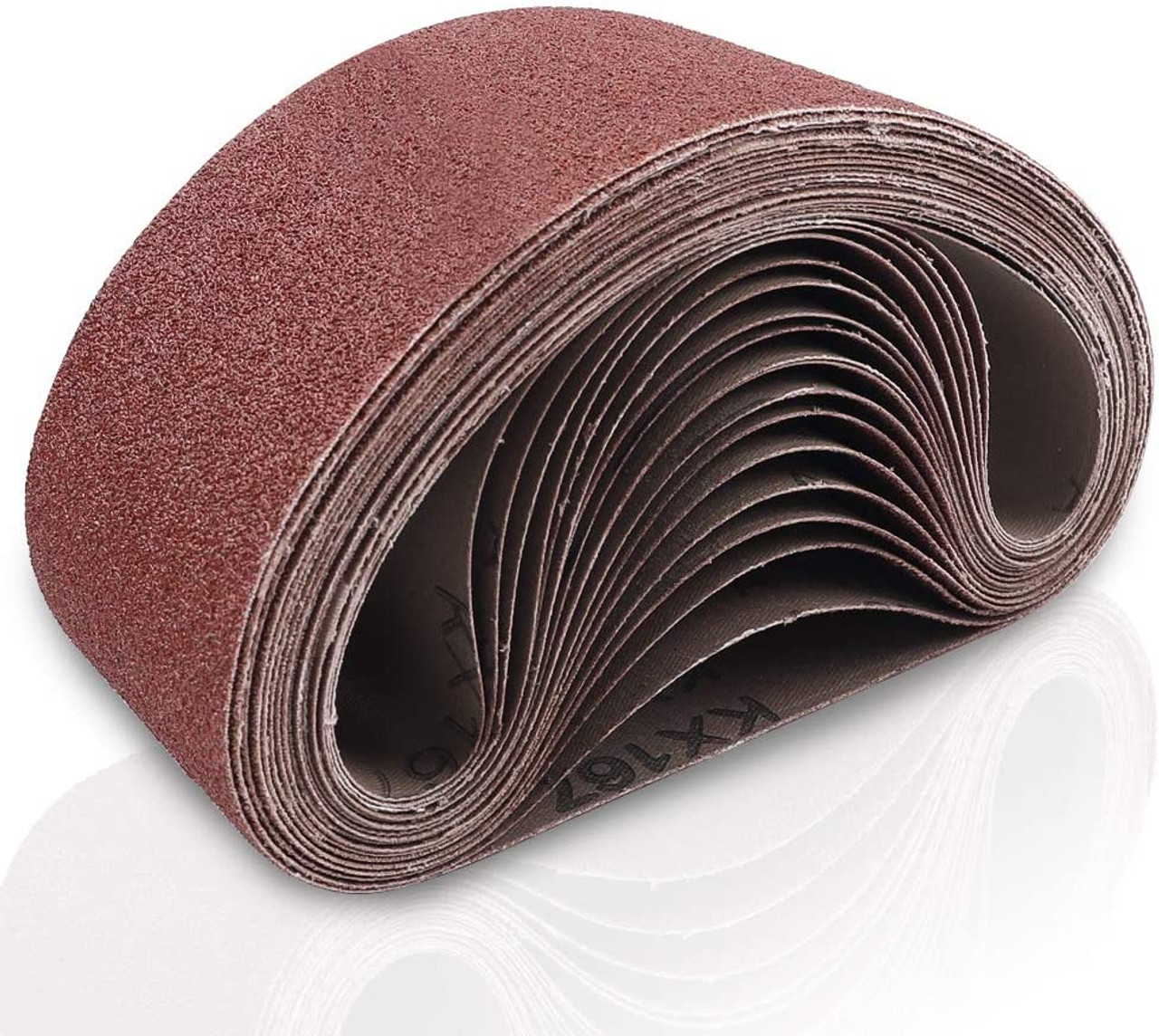 Sand Devil 60-Grit Aluminum Oxide 3 x 21-Inch Sanding Belt, 10 PACK